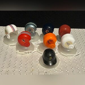 8 Vintage Mini Gumball Football/ NFL Baseball / MLB Helmets